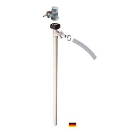 FLUX Air Operated Drum Pump, Drum Pump Tube, Polypropylene, 47" Long, Air Operated Motor, 470W Power 24-ZORO0111